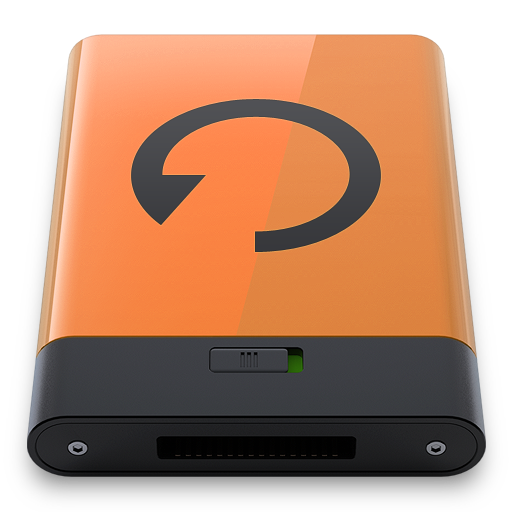 Orange Backup B Icon 512x512 png